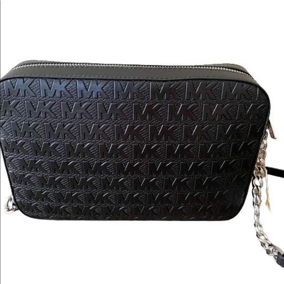 Michael Kors Women Michael Kors Jet Set Logo Debossed Large Crossbody